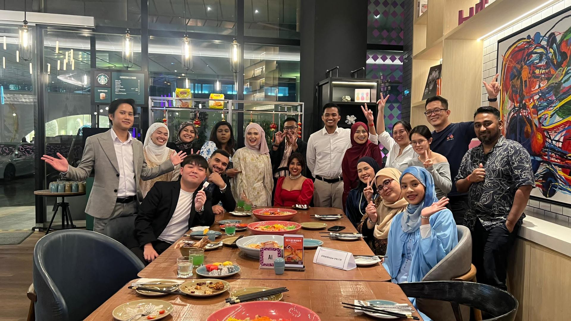 Apping Technology team dinner celebration building team spirit